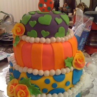 8Th Birthday Cake For My Friends Daughter This cake was made for my bosses daughter, it lasted for about 6 hours in 103 degree californian heat and held up beautifully! Inside :...