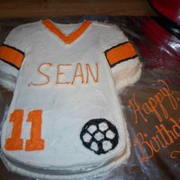 Soccer Jersey First attempt with a soccer ball, guess I best be practicing!!! They loved it just the same, though!