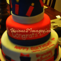 Birthday/promotion/4Th Of July Cake Kinda blurry cause my photo got accidentally deleted and the "professional photographer" at this event had all blurry pics....