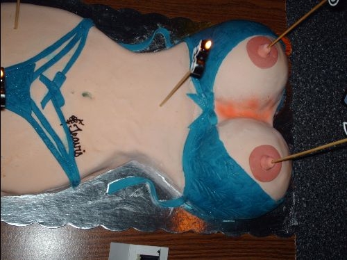 Boobies!! I made this for my husband's 30th birthday party. I had forgotten to take a picture of it so I snapped one real quick while the...