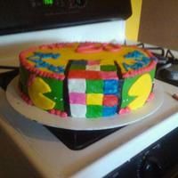 80's Themed Grad Cake this one was soo fun to do and the customer loved it!!