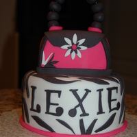 Zebra Purse Birthday This is my first purse:) This was made for my daughters very good friend who is turning 13. This was also my first time using satin ice...