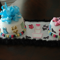 Lingerie Bridal Shower Cake This was my first cake order. She wanted a lingerie cake for a bridal shower.