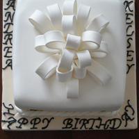 Gift Box Birthday Cake 