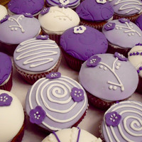 Purple And White These were made for a baby shower to match the nursery theme