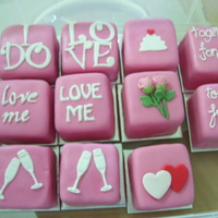 Mini Choc Mud Cakes these are to go with the white square cutting cake