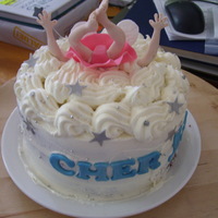 Crashed Fairy Cake sister inlaws birthday this is a red velvet and buttercream cake the fairy and wand are fondant