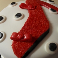 Red High Heel Shoe Cake 