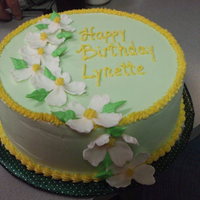 Dogwood Birthday Cake A last-minute request for my brother's girlfriend's birthday. Love these dogwood cutter/formers!