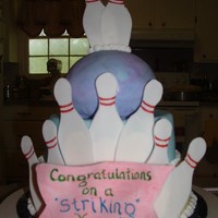 Bowling Cake This was made for a friend's daughters' bowling league for their end of the season celebration. My bowling ball turned out a...