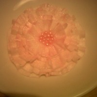 Pink Flower Just having some fun. used different size cookie cutters, rolled a toothpick around the edges to get the look. dusted with pink luster dust...