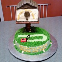 House Warming Cake Cake for a couple who purchased a new home.