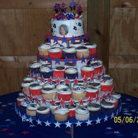 Cupcake Tree Just tried this for the first time and it worked really well. My niece and her brother graduated together, so rather than have two cakes I...