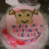 Kartwheeling Monkey Cake customer had a picture of a similar cake online that she wanted, so I kind of made my own version of it. chocolate cake with vanilla...