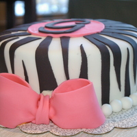 Zebra Print 18Th Birthday Cake 