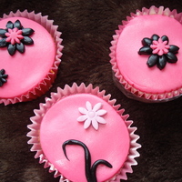 Pink And Black Cupcakes Pink and black cupcakes, inspired by a poster on here.