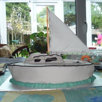 Samara - A British Sailboat A cake of my friends boat for her 29th birthday. A sponge cake with white chocolate buttercream centre covered in fondant.