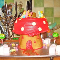 Toadstool Fairy Cake Toadstool Fairy cake - my very first attempt at a stacked cake