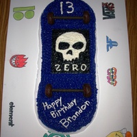 Skateboard Cake I made this cake for my son (Brandon) 13th birthday.