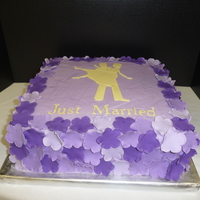 Petal Cake Gumpaste Petals. Used Cricut for image and text.