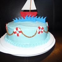 Sail Boat Birthday All decorations were made with Satin ice. Itailian Creme Cake iced with Cream Cheese icing.
