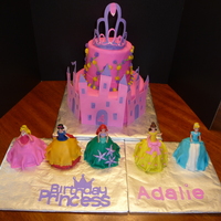 Princess Castle This one took me 24 hours to complete! Probably the longest it's ever taken for me to do a cake. It was my first try with the cricut...