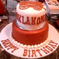 Boomer Sooner Cake Wow this has got to be my fav cake out of all of the ones I have made so far ! Maybe its just because I am a die-hard OU fan !
