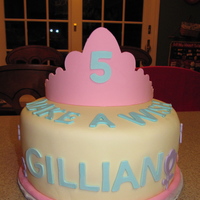 Princess "make A Wish" Cake Made this for my daughters 5th birthday. Cake covering is fondant and decorations are gum paste. Used my Cricut Cake to cut the crown and...