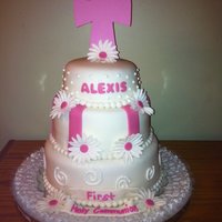 First Communion The people who I made this cake for gave me a picture of what they wanted so the design was not mine but I still liked how it came out :) 6...