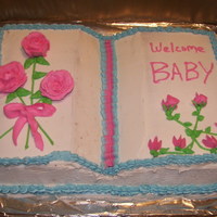 Book All buttercream design. class cake # 4