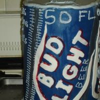Bud Light Can My husbands second cake baked and decorated ever. He made my fathers 50th b-day cake.