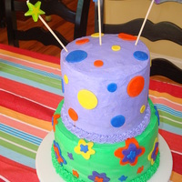 Bright Dot Cake. 