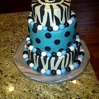 40Th Birthday Cake My friend's 40th birthday. She did not want a "40" on the cake but instead wanted her initial. Cake is double chocolate,...