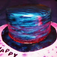 Slash's Hat 4 layer triple chocolate fudge cake with chocolate buttercream filling. Covered in fondant with MMF accents. I actually painted it with a...