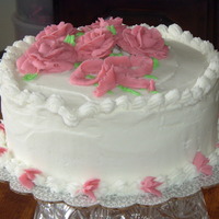 Rose Cake Made this cake for my MIL's birthday.