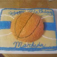 Basketball Birthday Cake bday cake for a 14 year old girl that loves basketball