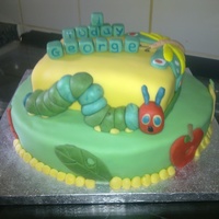The Very Hungry Caterpillar 1St Birthday Cake 