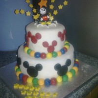 Mickey Mouse Suprise Cake! i made this for a little girl who love love loves mickey mouse!