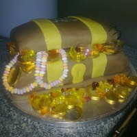 Pirate Treasure Chest i made this for a my daughters pirate party!