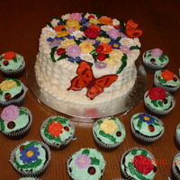 Flowers/ Spring Time/ Butterfly made these for my daughter's 8th bday in school
