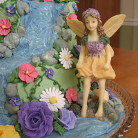 Waterfall Fairy This was one of my birthday cakes, and still one of my favorites. The butter cream cake was decorated with butter cream roses and royal...