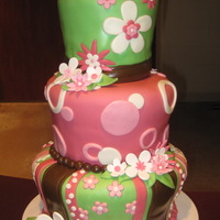 Whimsical Girl Cake This wedding cake sized creation was actually for my tweenage niece's 10 year cancer survival party. Each tier was made of three...