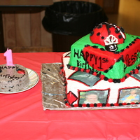 Jessica's 1St Bday Cake Made this cake for my lil ladybug. All made out of buttercreme except top ladybug is covered in mmf. Tiara was made out of chocolate....