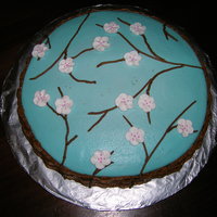 Twigs And Blossoms This was from my 2nd Wilton Class - the blossoms were made with Royal Icing. Never realized, but they really look a lot like a hibiscus....