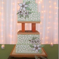 For A Rusticly Elegant Bride And Groom I made this cake as a wedding gift for my brother, Al, and his beautiful bride, Mary, who both love nature... and hate fondant. From the...