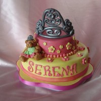 My First Princess Tiara Cake i am so so proud of this cake its my first princess tiara cake . i watchecd a tiara tutorial on you tube that was excellent