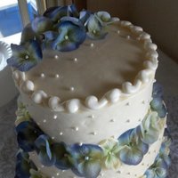 Hydrangea Wedding Cake 