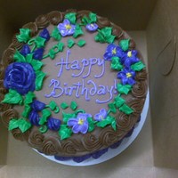 Birthday Flowers Buttercream icing.
