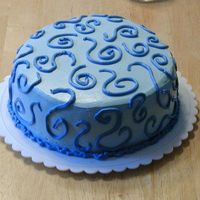 Blue Squiggle Cake My first IMBC cake ever