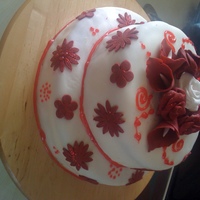2 Tier Cake My 2nd one for my daughters 13th, I know its not the most creative.
